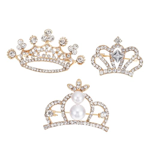 Gatuida 3 Stück Teiliges Broschen broschen Funkelnden Strasssteinen Dekorative Anstecknadeln für Damen Metalllegierung Vielseitig für Kleidung Taschen Schals Geeignet von Gatuida