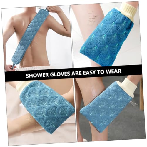 Gatuida 3 Stück Badetuch Mit Duschball Und Rückenschrubber Tiefenreinigungswerkzeug Für Rücken Langlebiger Duschstreifen Für Tägliche Körperpflege Hautpeeling Und Massage von Gatuida