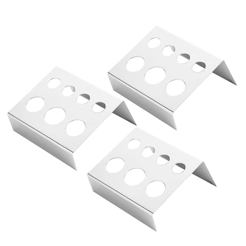 Gatuida 3 Stück Teiliges Edelstahl Farbbecherhalter Tattoo Pigment Rack für Tattoo Augenbrauen Lippenstudio Kunstbedarf Organizer für Zuhause und Geschäft von Gatuida