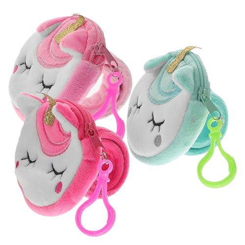 Gatuida 3 Stück Teiliges Einhorn Snap Armband mit Münzfach Weiches Hautfreundliches Slap Bracelet als Partygeschenk und Praktisches Handgelenk Portemonnaie für Mädchen und Jungen von Gatuida