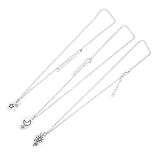 Gatuida 3 Stück Teiliges Freundschafts Set mit Mond und Sternen Anhänger Langlebig und Farbecht für Damen und Herren Perfektes Schmuckstück für Freunde und Familie Gatuida 3 Stück Teiliges Freundschafts Set mit Mond und Sternen Anhänger Langlebig und Farbecht für Damen und Herren Perfektes Schmuckstück für Freunde und Familie von Gatuida