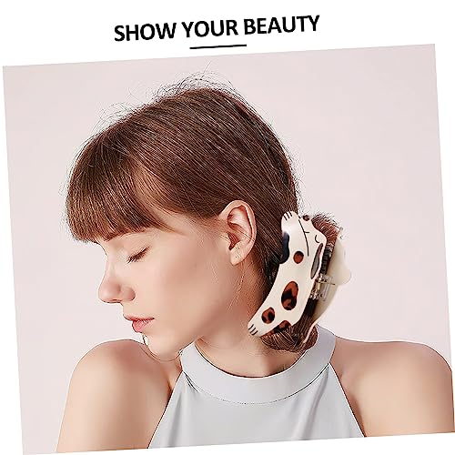 Gatuida 3 Stück Teiliges Große Haarklammern für Frauen Rutschfeste Haarkralle mit Starkem Geeignet für Dickes und Dünnes Haar Cartoon Designs Spottdog Kaffeetortie und Grüntortie Schonend von Gatuida