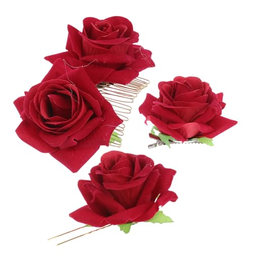 Gatuida 3 Stück Teiliges Haarschmuck Blüten Haarkamm U Förmig Haarstab Haarspange Damen Hochzeit Party Alltag von Gatuida