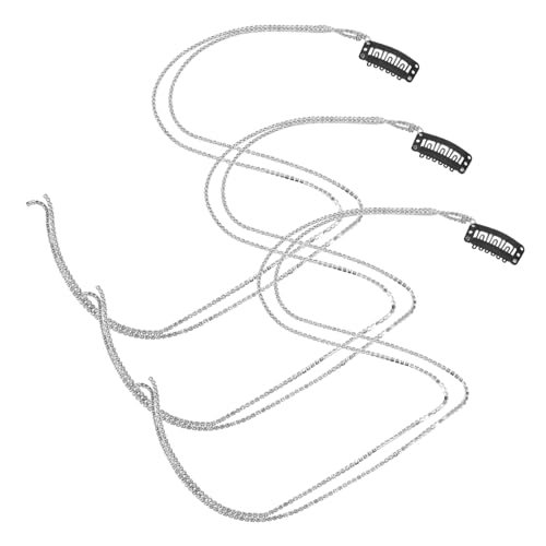 Gatuida 3 Stück Strass Haarketten Für Frauen Glitzernde Haarschmuck Accessoires Mit Quasten Haarkette Zum Anklipsen Modische Haaraccessoires Für Mädchen von Gatuida