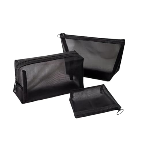 Gatuida 3 Stück Teiliges Kosmetiktaschen Leichte Kompakte Makeup Taschen Damen mit Großem Fassungsvermögen Vielseitige Handtaschen für Reisen Outdoor Business und Tägliche von Gatuida