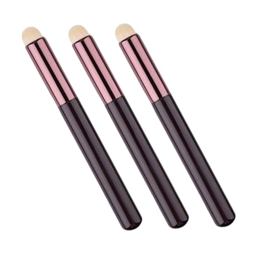 Gatuida 3 Stück Teiliges Lippenstift Smudge Pinsel Concealer Pinsel Ergonomisch Tragbar für Damen und Mädchen Langlebig mit Guter Griffigkeit und Angenehmem Griff von Gatuida