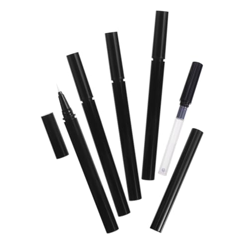 Gatuida 3 Stück Teiliges Nachfüllbares Eyeliner mit Edelstahlkugel Spitze Leichtes Auslaufsicheres Flüssig Eyeliner Behälter für Kosmetiksalons und Reisen von Gatuida