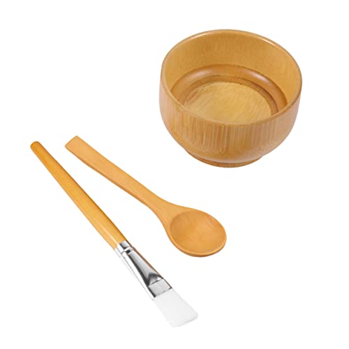 Gatuida 3 Stück Teiliges Rührschüssel für Gesichtspflege DIY Kosmetik Werkzeug mit Pinsel und Löffel Umweltfreundlich Kompakt Leicht für Hautpflege und Masken Zuhause oder Unterwegs von Gatuida