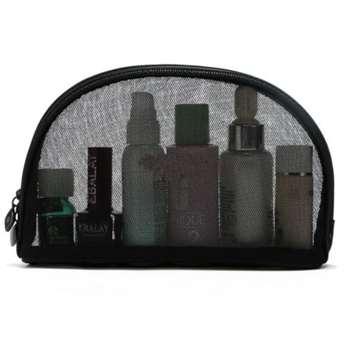 Gatuida 3stücke Mesh Kosmetiktasche Organizer Mit Reißverschluss in Schwarz Transparent Für Reisen Und Ausflüge Tragbar Und Langlebig von Gatuida