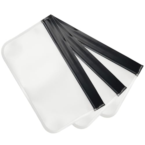 Gatuida 3 Stück Teiliges Transparentes Make Up Taschen aus Wasserdichtem Peva Leichte Kosmetiktaschen mit Mattem Finish Praktische Reise Organizer für Damen Kompakte Schminktaschen für von Gatuida