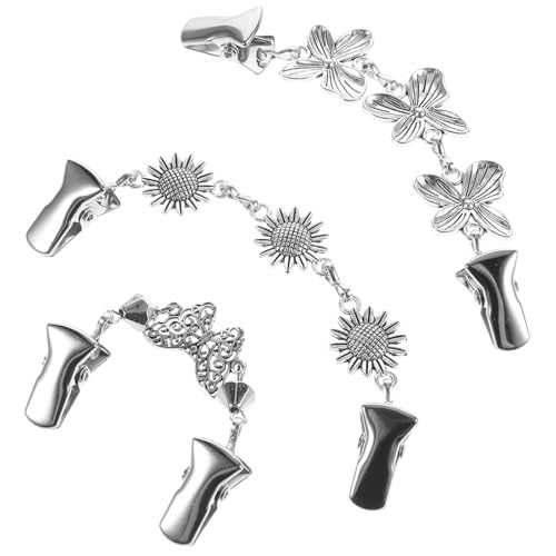 Gatuida 3 Stück Teiliges Vintage Blütenclip für Damen Dekorative Strickjacken und Schal Clips Eleganter Pullover Clip für Formelle Anlässe und Vielseitige Verwendung mit Feiner von Gatuida