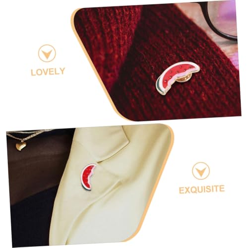 Gatuida 3 Stück Teiliges Wassermelonen Anstecknadeln für Damen und Herren Niedliche Fruchtform Vielseitiger Cardigan clip Modisches Accessoire für Alltag Party Geburtstag und Festival von Gatuida