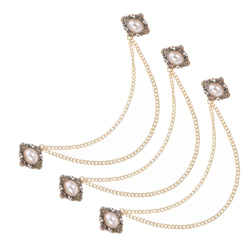 Gatuida 3 Stück Teiliges mit Kette Kunstperle Klassische Anstecknadel für Hochzeiten Geschäftsveranstaltungen Formelle Anlässe Gatuida 3 Stück Teiliges mit Kette Kunstperle Klassische Anstecknadel für Hochzeiten Geschäftsveranstaltungen Formelle Anlässe von Gatuida