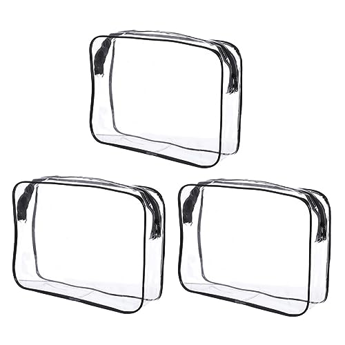 Gatuida 3Stücke Transparente Kosmetiktaschen Satz Große Kapazität Wasserabweisend Reisezubehör Multifunktionale Aufbewahrungstasche für Männer und Frauen von Gatuida