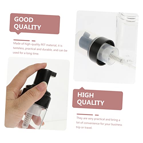 Gatuida 3 Stück Transparente Reise Dispenser Flaschen aus Pet Leichte Kosmetikbehälter Nachfüllbare Schaumspender Kompakt und Vielseitig für Shampoo Gesichtspflege Handcreme von Gatuida