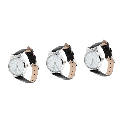 Gatuida 3stücke Damen Armbanduhr Mit Katzenmotiv Elegante Freizeit-Uhr wasserdichte Quarzuhr Für Frauen Einstellbare Perfektes Für Besondere Anlässe Und Alltagsgebrauch von Gatuida