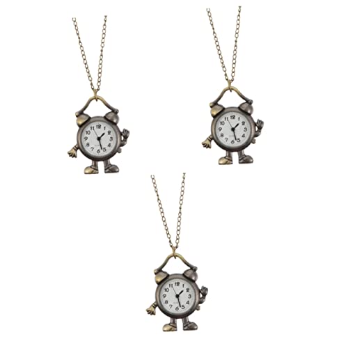 Gatuida 3 Stücke Männer Frauen Mode Taschenuhr Quarzwerk Stilvolle Hängende Uhr von Gatuida
