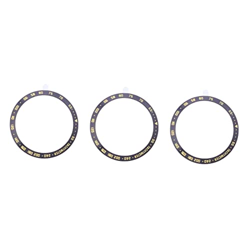 Gatuida 3 Stück Elegante 46mm Metalluhr Uhrenlünette in Grau Uhr Stahluhr Für S3 von Gatuida