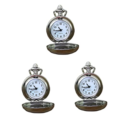 Gatuida 3 Stücke Tasche Retro Mithelfer Uhr Weihnachten Vintage Geschenk Glocke Legierung von Gatuida