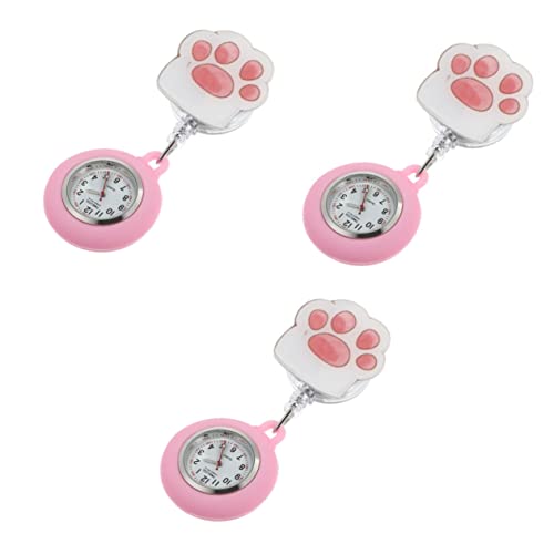 Gatuida 3 Stücke Taschenuhr Pflege Student Abzeichen Krankenschwester Stethoskop Sonnenblume Geschenk Clip-On Uhr Studenten Uhr Clip On Uhr Krankenschwestern Taschenuhr Tragbare Uhr von Gatuida
