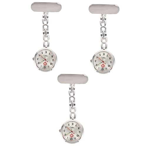 Gatuida 3-Teiliges Silbernes Arztabzeichen Tragbar Kreativ Für Die Tasche Krankenschwester Weihnachten Krankenschwestern Graduierung Uhr Nützliche Verwendung Köche An Männern von Gatuida