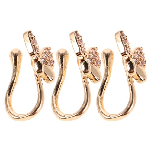 Gatuida 3 stücke Schmetterling Nasenstecker Nasenring Lippenknochen Ohrstecker Niedlich Nasenloch Piercing Körperpiercing Für Frauen Golden von Gatuida