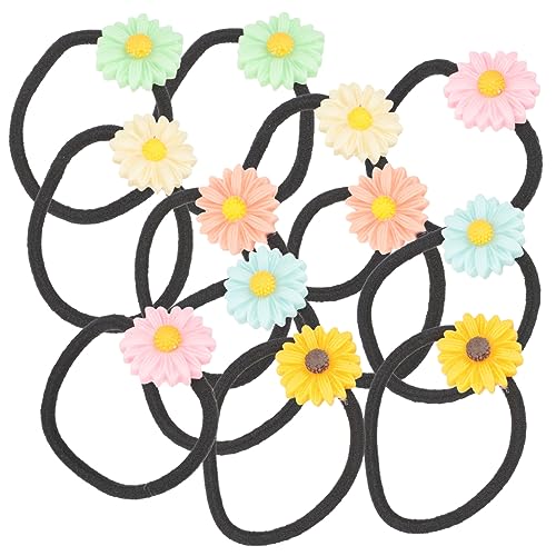 Gatuida 30 Stck Bunte Teiliges von Daisy Flower Haargummis für Mädchen und Elastische Haarbänder Grün Gelb Blau Beige und Hautfarbe für Kreative Frisuren und Besondere Anlässe von Gatuida