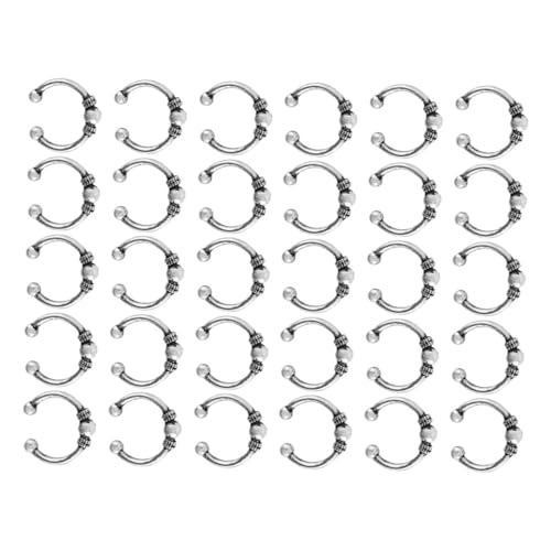 Gatuida 30 Stück Teiliges Dreadlocks Ringe aus Langlebigem Metall Glänzende DIY Haar Accessoires für Flechtfrisuren Vielseitige Haarschmuck Ringe für Männer und Frauen für Zöpfe und von Gatuida
