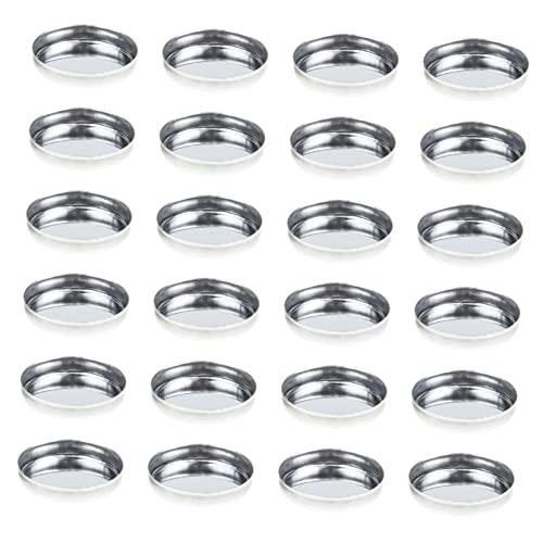 Gatuida 30 Stück Teiliges Make Up Zubehör Leerer Runder Metall Lidschatten und Blush Pfannen aus Langlebigem Praktische Kosmetikbehälter für Diy Schminkpalette Leicht und Sicher Verwendbar von Gatuida