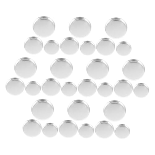 Gatuida 30 Stück Teiliges Runde Lidschatten Pfannen aus Aluminium Nachfüllbare Kosmetikbehälter für Lippenbalsam Highlighter und Stabile DIY Schminkpalette für Make Up Aufbewahrung und von Gatuida