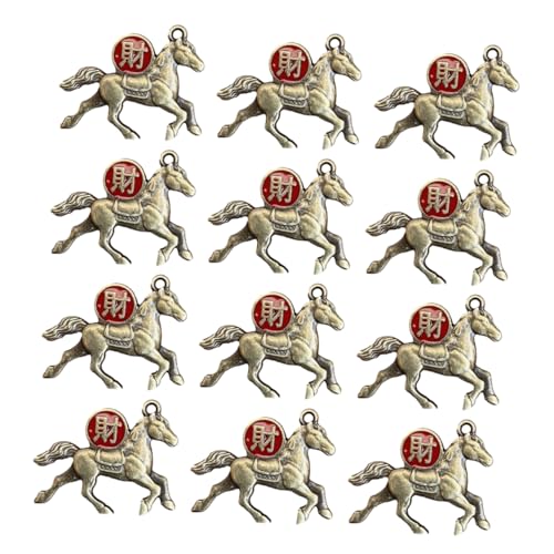 Gatuida 30stücke Vintage-legierung Pferd-schmuckanhänger Tierkreiszeichen-anhänger Zum Selbermachen Als Schlüsselanhänger Oder Taschenschmuck Glücksbringer Für Rucksäcke Und Handys von Gatuida