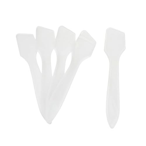 Gatuida 300 Stück Transparente Masken Spatel Kosmetik Löffel für Gesicht Creme Auftragen DIY Beauty Tool für Make Up und Anwendung von Gatuida