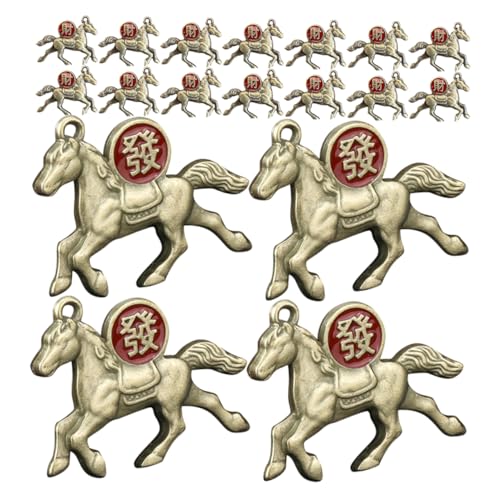 Gatuida 30stücke Pferde Anhänger Aus Legierung Zum Basteln Tierkreis Anhänger Reichtum Glücksbringer Ornamente Für Diy Geldbörsen Und Rucksack Dekorationen von Gatuida