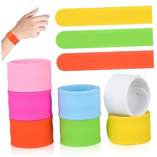 Gatuida 36 Stück Teiliges Silikon Snap Slap Armband Farbenfrohe Flexible und Bequeme Wristbands für Partygeschenke Vielseitig Einsetzbar für Sport Outdoor und Halloween Feierlichkeiten von Gatuida