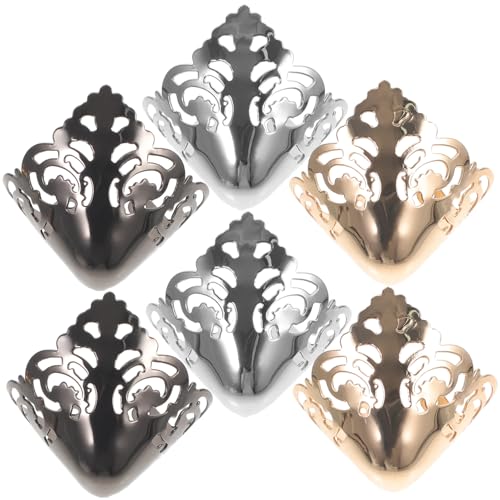 Gatuida 3Paare Metall Schutzkappen für High Heels Schuhspitzenabdeckung und Gunmetal Zehenschutz für Damen mit Stilvollem Design und Langlebiger Gatuida 3Paare Metall Schutzkappen für High Heels Schuhspitzenabdeckung und Gunmetal Zehenschutz für Damen mit Stilvollem Design und Langlebiger von Gatuida