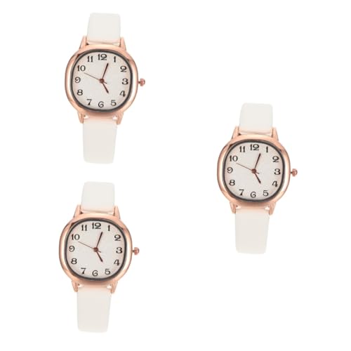 Gatuida 3stücke Retro Design Damen Uhr Mit Pu-Armband Elegante Quarz-Armbanduhr Für Frauen Praktisch Und Leicht Für Alltag Und Besondere Anlässe von Gatuida