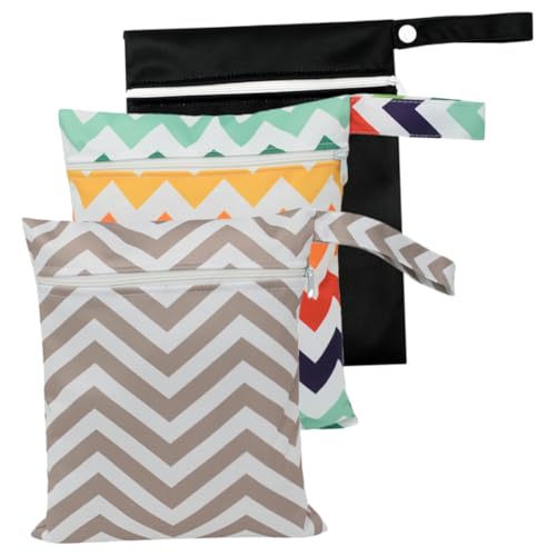 Gatuida Tragbarer Windel Organizer 3 Stücke Wickeltasche für Kleinkinder Multifunktionale Kosmetiktasche mit Reißverschluss Wasserabweisend für Unterwegs von Gatuida