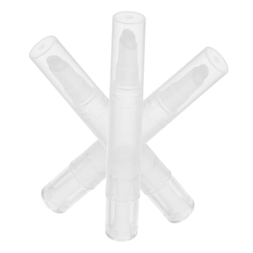 Gatuida 3Stücke Teiliges von Leeren Twist Stiften für Make Up Transparente Applikatoren mit Flockkopf für Foundation Lip Gloss und Öle Reisefreundlich und Auslaufsicher von Gatuida