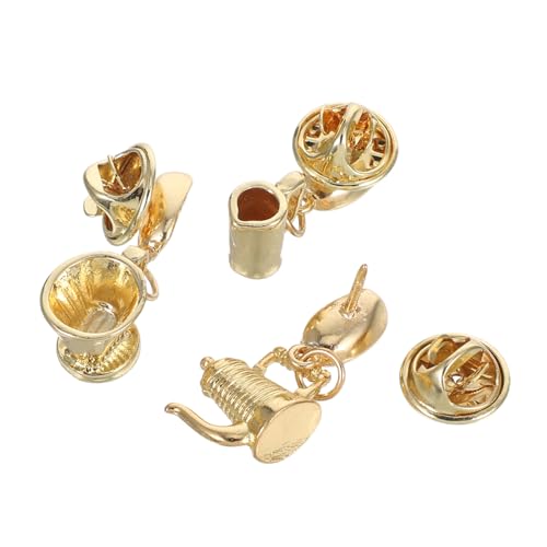 Gatuida 3stücke Kaffebohnen-anstecknadel Aus Legierung Minimalistisches Design Als Brosche Für Schals Jacken Und Taschen Langlebig Und Leicht Tragbar von Gatuida