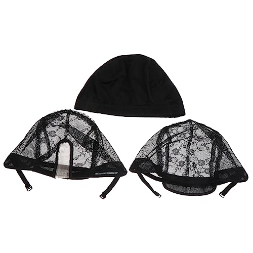 Gatuida 3stücke Perückennetzkappe Netzkappe Perückenkappe Mütze Elastische Damen Mädchen Herren Dehnbares Mesh Netz Für Perücken Frauen von Gatuida
