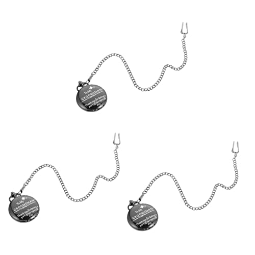 Gatuida 3stücke Vintage Taschenuhr Dekorativem Design Praktische Hänguhr Für Herren Und Damen Stilvolle Uhr Für Jeden Anlass Langlebiges Material von Gatuida