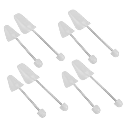 Gatuida 4 Paare Einstellbare Kunststoff Schuhspanner mit Federspannung Schuhformer für Herren und Damen Langlebige Kompakte Schuhdehner zur Form Faltenerhaltung von Gatuida