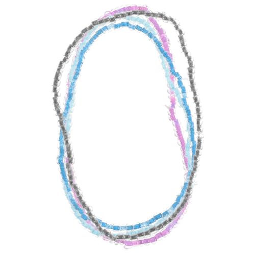 Gatuida 4 Stck Teiliges Damen Fußkettchen mit Bunten im Dunkeln Leuchtenden Perlen Modische Langlebige und Hautfreundliche Fußkette für Sommer Strand und Alltag Vielseitig Kombinierbar von Gatuida