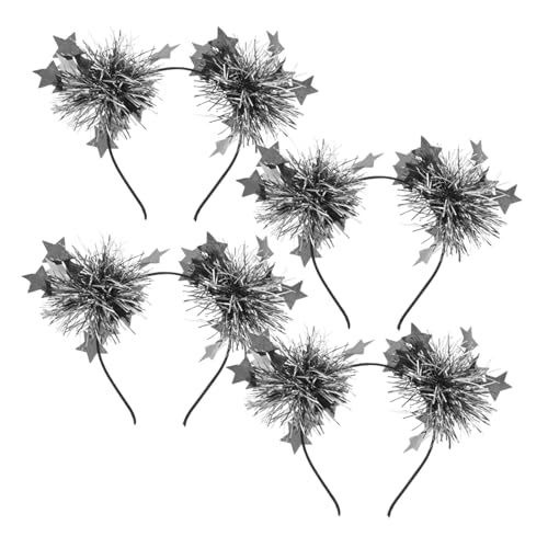 Gatuida 4 Stck Teiliges Stern Haarreifen für Frauen und Mädchen Glitzerndes Lametta Stirnband Leichter Bequemer Haarschmuck für Party Cosplay Weihnachten und Festliche Anlässe von Gatuida