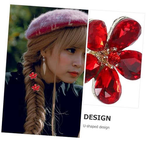 Gatuida 4 Stck Teiliges U Förmiges Haarnadel mit Strassblumen Haarspangen für Braut und Damen Robuster Brautschmuck für Festliche Frisuren und Hochzeitsanlässe von Gatuida