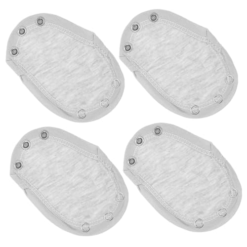 Gatuida 4 Stück Bodysuit Extender für Kleinkinder Teiliges aus Grauem Doppellagigem Baumwollmaterial für Jumpsuits und Einfache Anwendung und Bequemer Tragekomfort von Gatuida