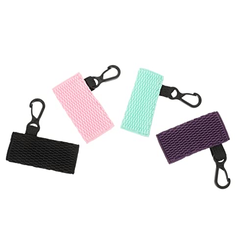 Gatuida 4 Stück Dekorative Lippenstift Halter mit Schlüsselanhänger Praktische Lippenstift Schutzhüllen Schwarz Himmelblau und Accessoire für Lippenpflege und Aufbewahrung von Gatuida