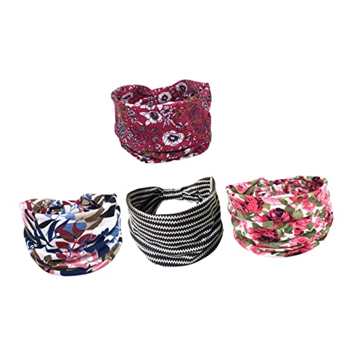 Gatuida 4 Stück Elastische Sport Stirnbänder Rutschfeste Haarbänder für Yoga Fitness und Freizeitaktivitäten für Damen und Herren Schwarz mit Wellenmuster Gatuida 4 Stück Elastische Sport Stirnbänder Rutschfeste Haarbänder für Yoga Fitness und Freizeitaktivitäten für Damen und Herren Schwarz mit Wellenmuster von Gatuida