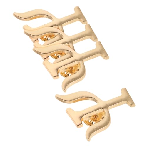 Gatuida 4 Stück Elegante Psychologen Broschen aus Retro Anstecknadeln mit Symbolen und Buchstaben Vielseitig für Männer und Frauen für Anzüge Taschen und Mäntel Stilvolle Reversschmuck von Gatuida