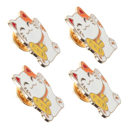 Gatuida 4 Stück Glückskatzen-brosche: Japanische Kätzchen-katzen-anstecknadeln, Niedliches Cartoon-tier-abzeichen Für Rucksäcke, Kleidung, Taschen, Hüte, Dekoration Gatuida 4 Stück Glückskatzen-brosche: Japanische Kätzchen-katzen-anstecknadeln, Niedliches Cartoon-tier-abzeichen Für Rucksäcke, Kleidung, Taschen, Hüte, Dekoration von Gatuida